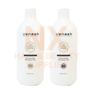 VENASH – SHINE AND SILKY REBONDING CREAM 1000ML X 2 (NORMAL HAIR)