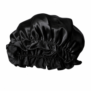 JX – SILK SHOWER CAP – BLACK