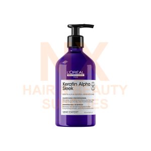 LOREAL – KERATIN ALPHA SLEEK SHAMPOO – 500ML